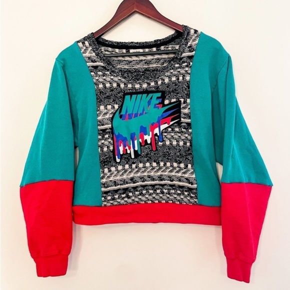 Reworked Vintage Nike sweater sweatshirt small - Picture 2 of 4